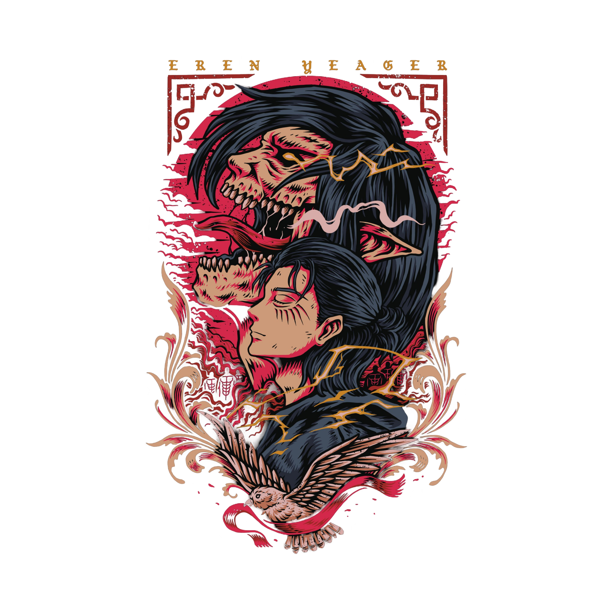 Imagem de Eren Yeager de Attack on Titan